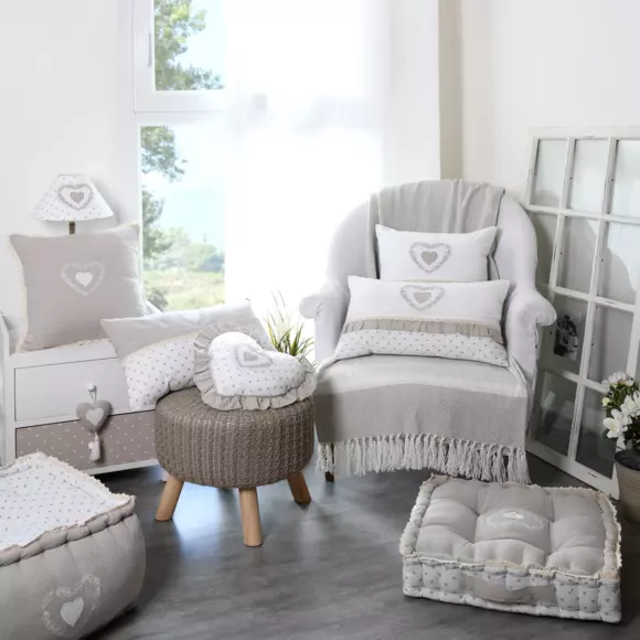Coussin bas de porte Berenice Taupe clair 2