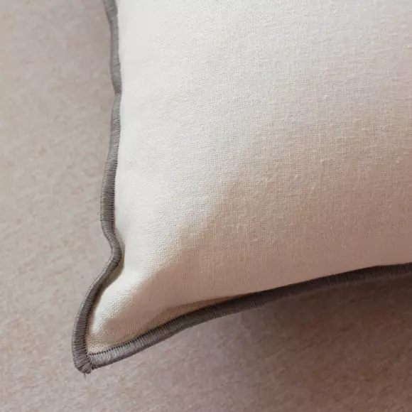 Coussin rectangulaire (50 cm) Karellis ecru 2