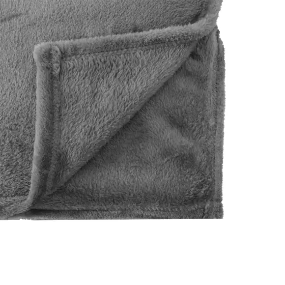 Plaid doux (200 cm) Row Gris foncé 2