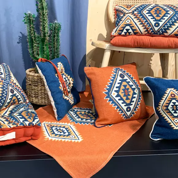 Cojín (40 cm) Louisiane Azul 3