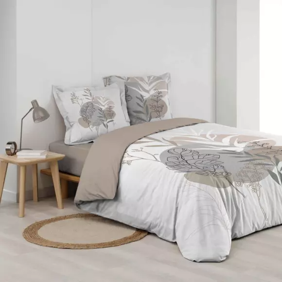 Funda Nórdica y dos fundas para almohadas algodón (240 cm) Solstice Blanco 2