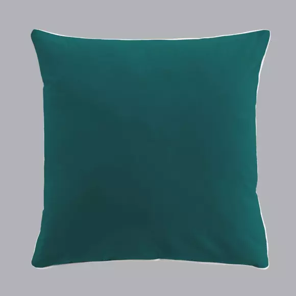 Funda Nórdica y dos fundas para almohadas algodón lavado (240 cm) Linette Azul petróleo 3
