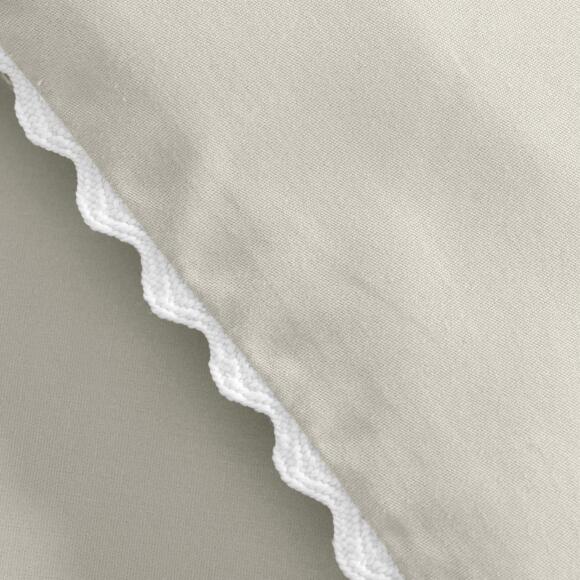 Funda nórdica y dos fundas para almohadones percal de algodón (240 cm) Loumea Lino 3