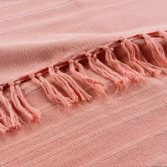 Plaid (150 cm) Lilia Perzik roze 3