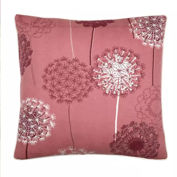Coussin carré (50 cm) Agapanthus Rose marsala 2