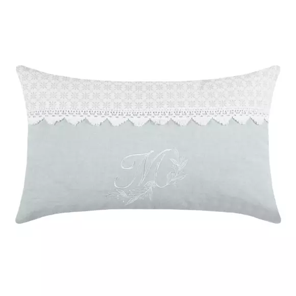 Coussin rectangulaire (50 cm) Constance Bleu 2