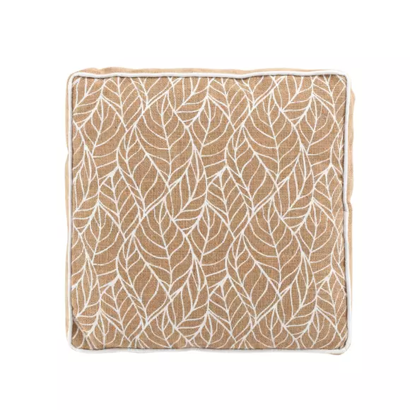 Coussin de sol jute (40 cm) Kalinda Blanc 3