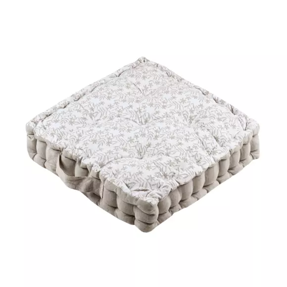 Coussin de sol carré (45 cm) Sophie Beige 3