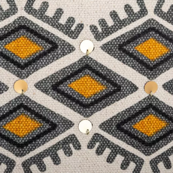 Housse de coussin carrée (40 cm) Azteq Pampil Ecru 3