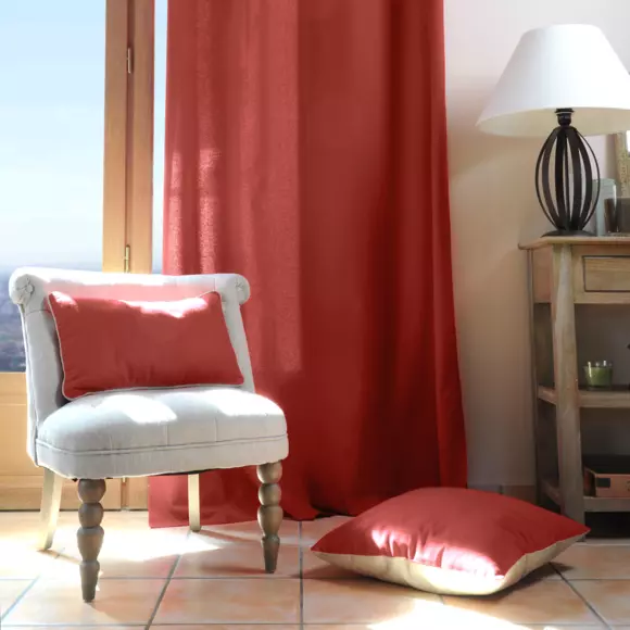 Coussin de chaise Duo Rouge terracotta 127