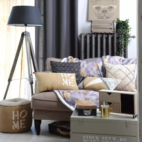 Plaid doux (160 cm) Barklay Gris 3