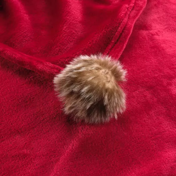 Plaid suave (150 cm) Snowy Rojo 3