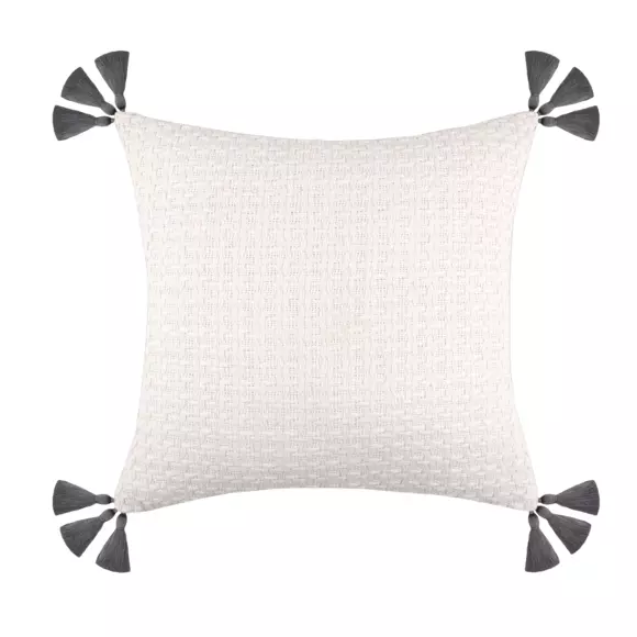 Coussin carré (40 cm) Clémence Ecru 2