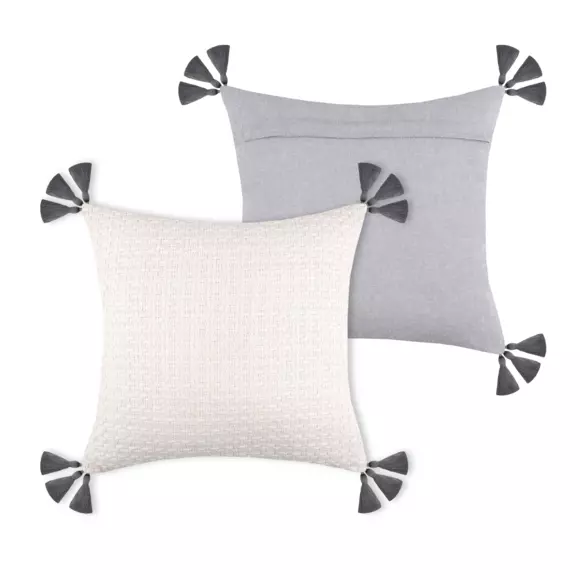 Coussin carré (40 cm) Clémence Ecru 3