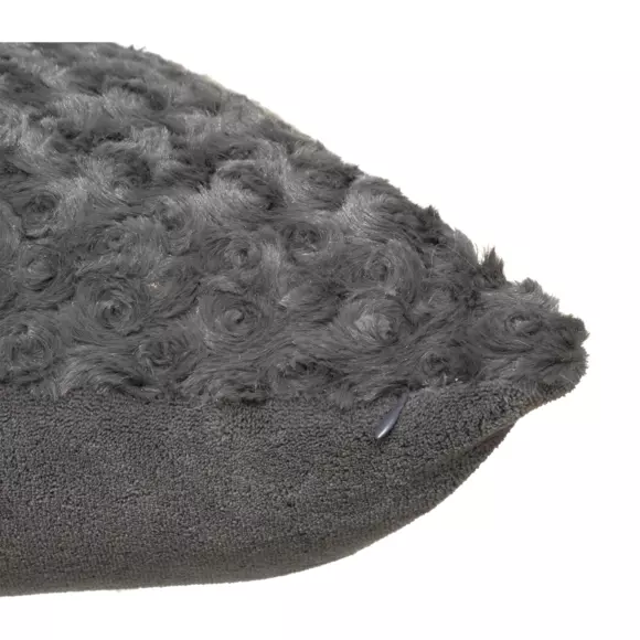 Coussin carré (45 cm) Bouclée Gris ardoise 2