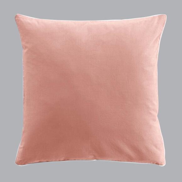 Bettwäsche aus gewaschener Baumwolle (240 cm) Linette Rosa 3