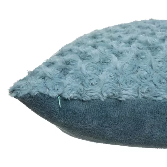 Coussin carré (45 cm) Bouclée Bleu 2