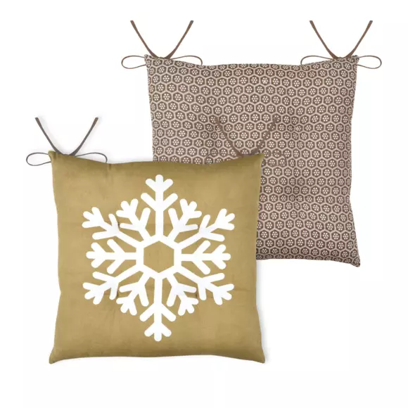 Coussin de chaise Estrella Jaune miel 2