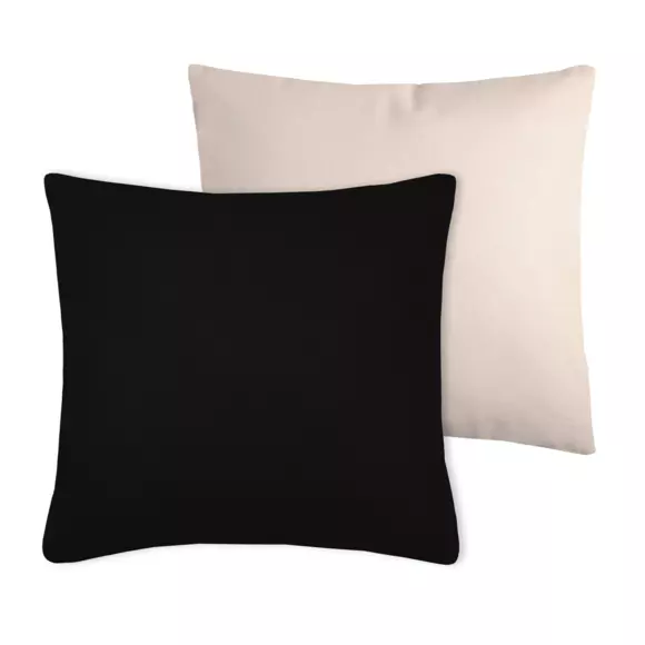 Cojín cuadrado (50 cm) Duo Negro 3