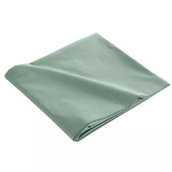 Sábana encimera en algodón bio (240 cm) Biolina Verde salvia 3