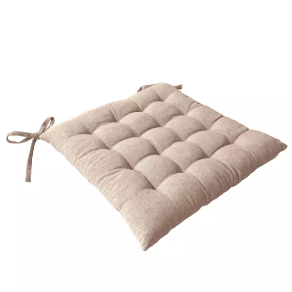 Cojín de silla en algodón reciclado Dune Beige 2