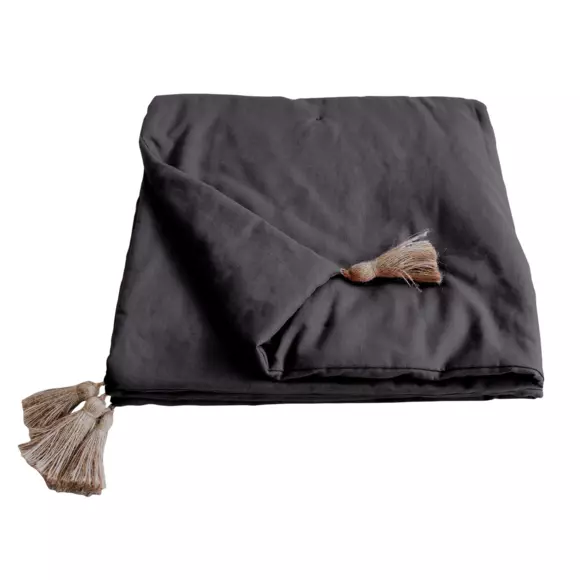 Edredon coton (90 x 190 cm) Panama Gris anthracite 2
