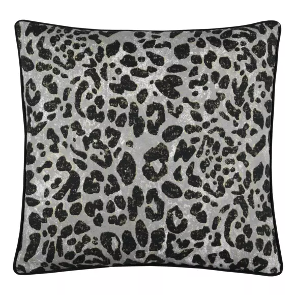 Coussin carré (45 cm) Guépard Noir 3