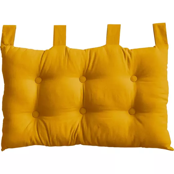 Hoofdeinde kussen (70 cm) Panama Mosterdgeel 2