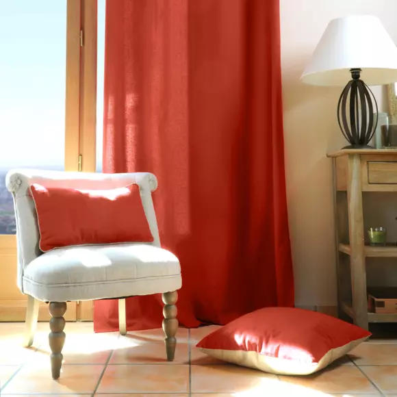 Coussin rectangulaire (50 cm) Duo Terracotta 2