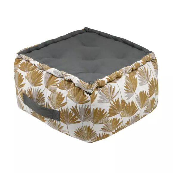 Coussin de sol grande hauteur (40 x 30 cm) Bako Jaune moutarde