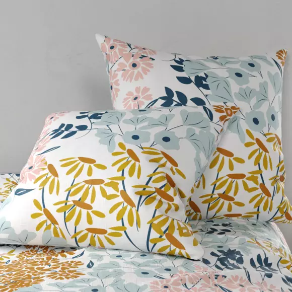 Housse de couette et deux taies coton (240 cm) Kahana Multicolore 3