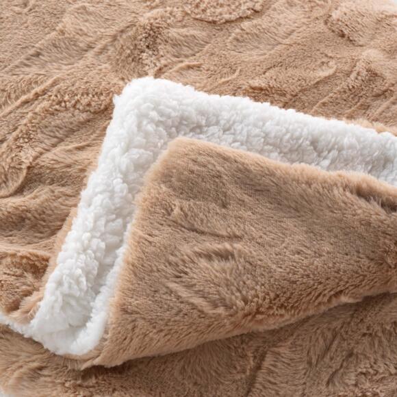 Manta piel sintética (220 cm) Foxy Topo