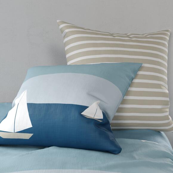 Funda Nórdica y dos fundas para almohada en algodón (260 cm) Regate Azul 3