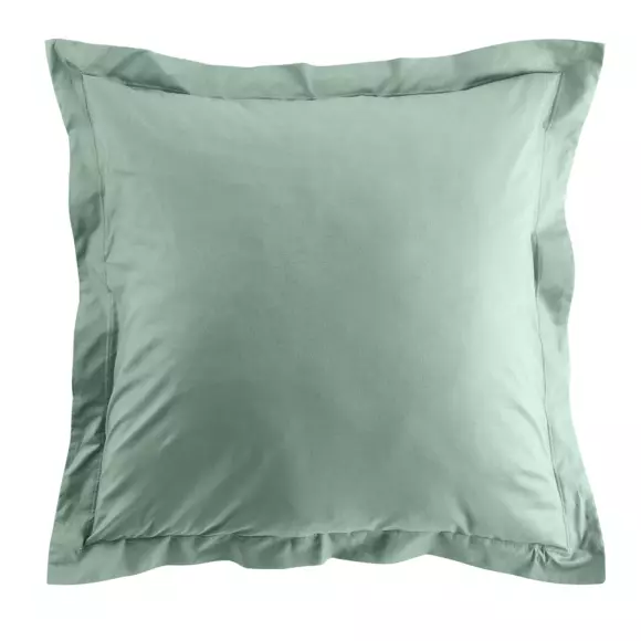 Taie d'oreiller carrée coton bio (63 cm) Biolina Vert sauge 3