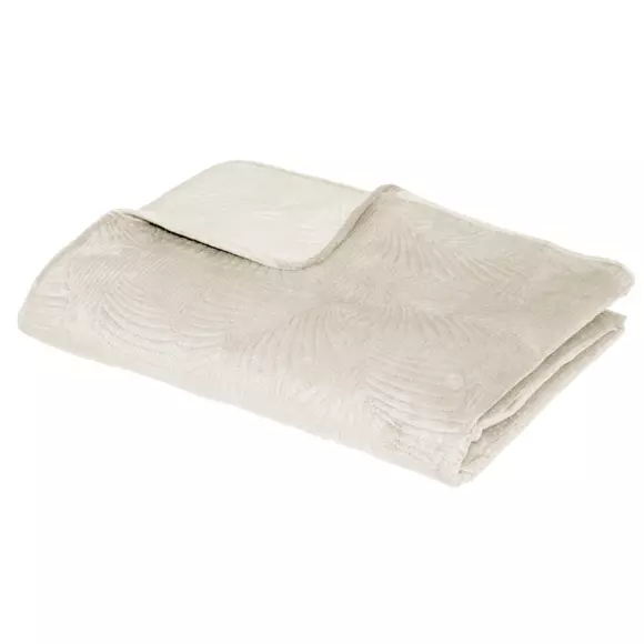Couvre-lit (260 x 240 cm) Feuilles Ivoire 3