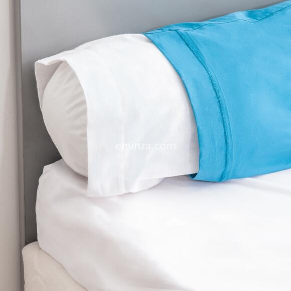 Protector para almohada larga (43 x 180 cm) Elisa Blanco 127