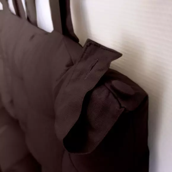 Hoofdeinde kussen (70 cm) Etna Donker chocolade bruin 2