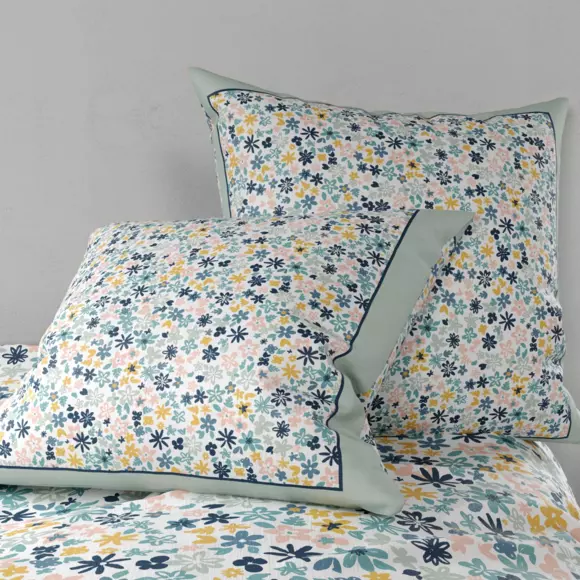 Funda Nórdica y dos fundas para almohada en algodón (200 cm) Mani Azul 2
