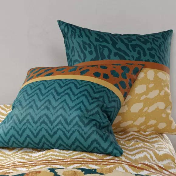 Funda Nórdica y dos fundas para almohada en algodón (260 cm) Fauvre Verde esmeralda 2