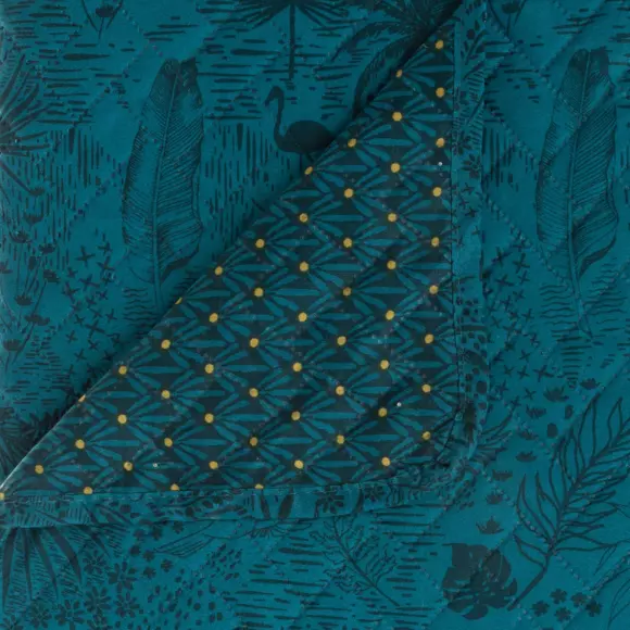 Boutis (240 x 220 cm) Coloni Bleu canard 3