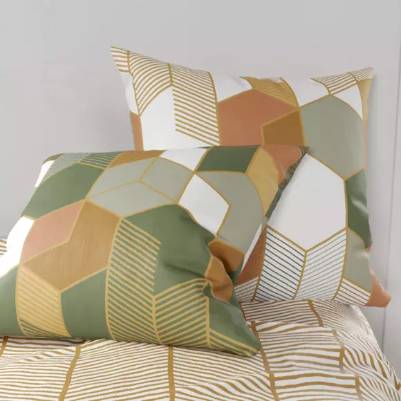 Funda nórdica y dos fundas de almohada en algodón (260 cm) Zébu Multicolor 2