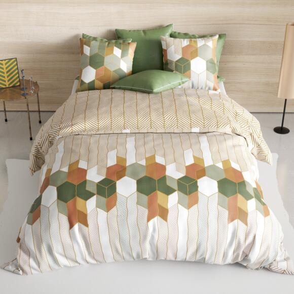 Funda nórdica y dos fundas de almohada en algodón (260 cm) Zébu Multicolor 3
