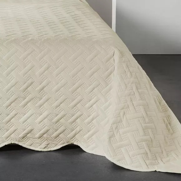 Colcha y funda para almohada (180 x 240 cm) Californie Beige 2