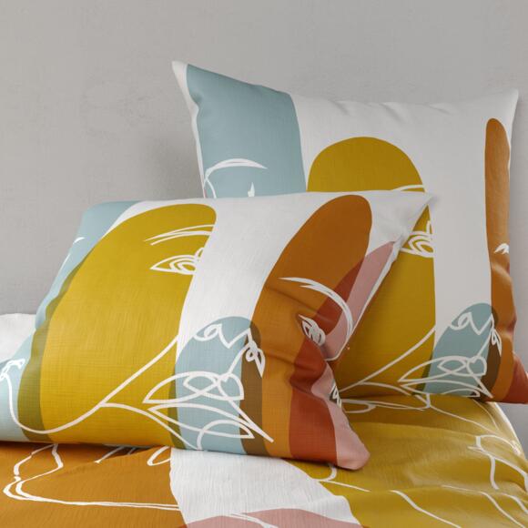 Funda Nórdica y dos fundas para almohada en algodón (260 cm) Paloma Multicolor 3