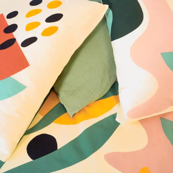 Funda nórdica y dos fundas de almohadones algodón (240 cm) Espie Multicolor 2