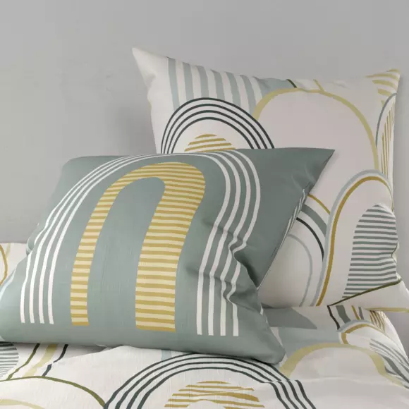 Juego de sábanas en algodón cama 140 cm 4 piezas Colizé Beige 2