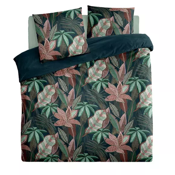 Funda nórdica y dos fundas para almohada en algodón (240 cm) Nikau Verde 2