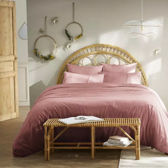 Funda para almohada rectangular en algodón (L70 cm) Jeanne Rosa palo 3