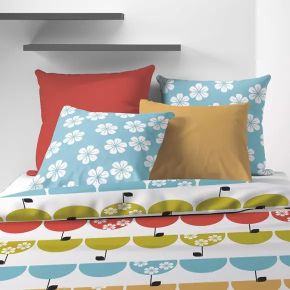 Funda Nórdica y dos fundas para almohada en algodón (240 cm) Grany Multicolor 2
