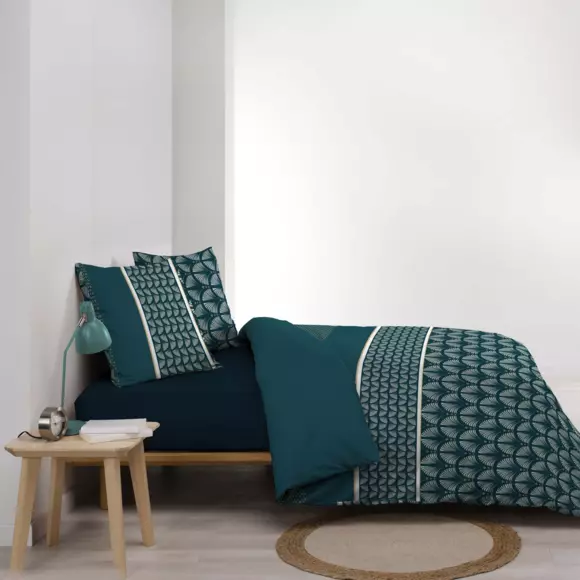 Funda Nórdica y dos fundas en algodón (260 cm) Houston Azul 3